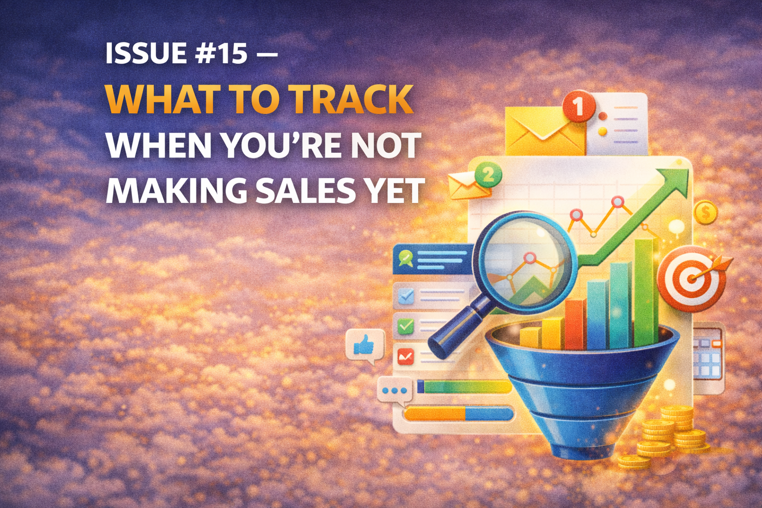 Issue #15 — What to Track When You’re Not Making Sales Yet